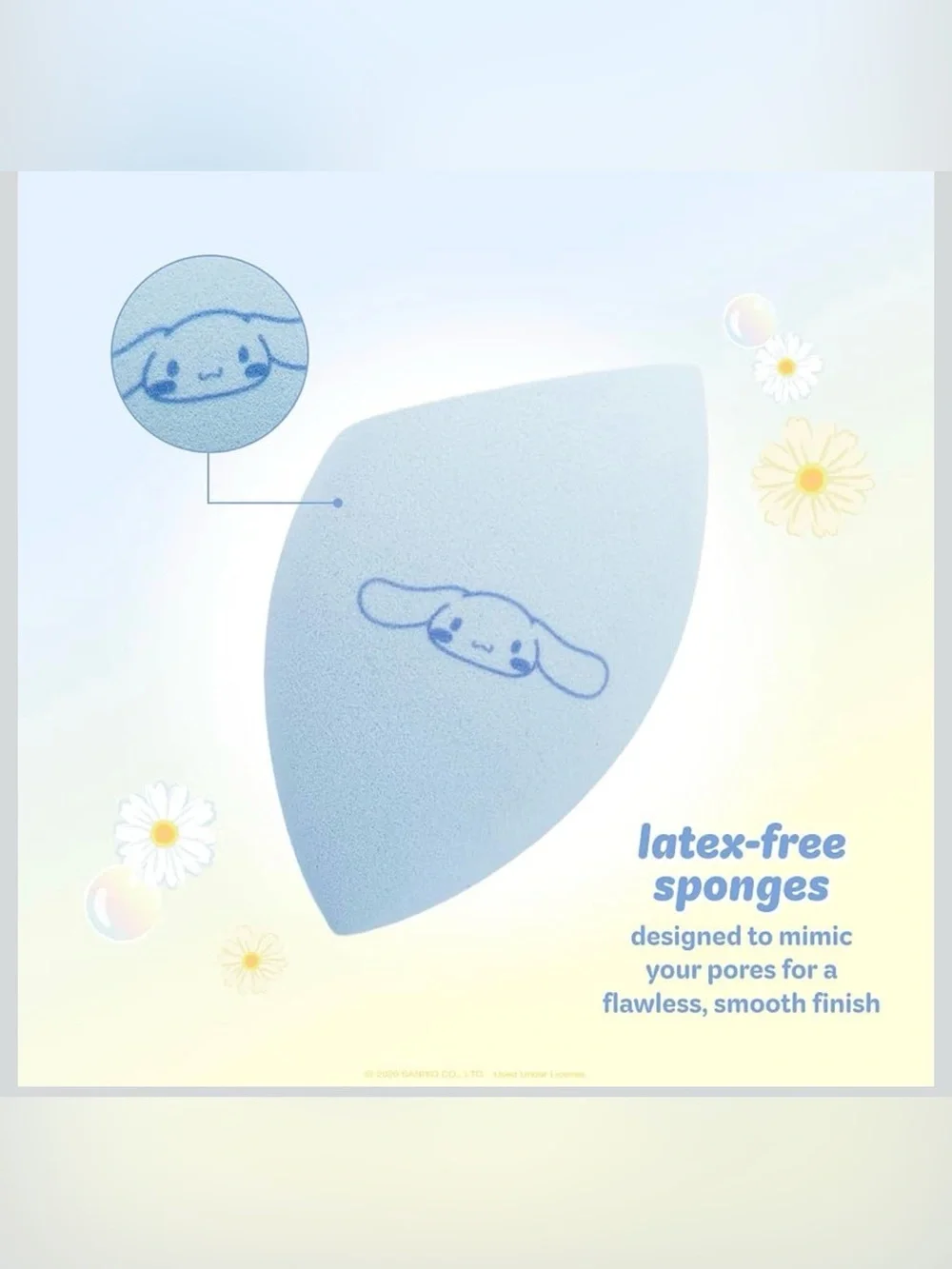 Sanrio Cinnamoroll Light Blue Makeup Sponge Duo
